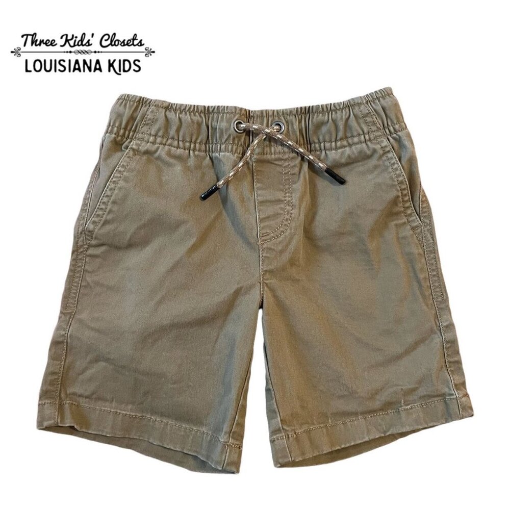 Rumi + Ryder Sz 4 Khaki Elastic Waist Drawstring Shorts